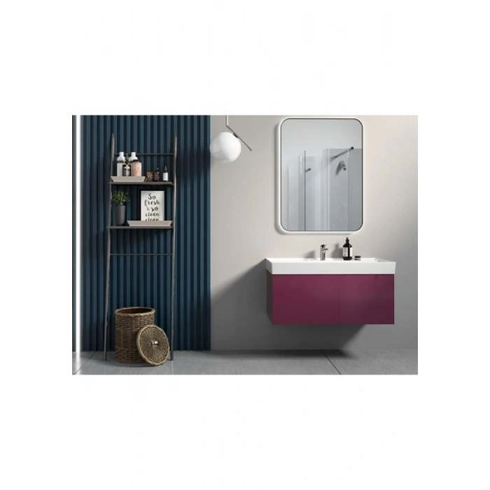 Cerastyle Turkuaz Sharp Etajerli Lavabo 60*48 cm