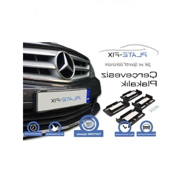 Çerçevesiz Plaka Tutucu - Dayanıklı Plastik Yapı