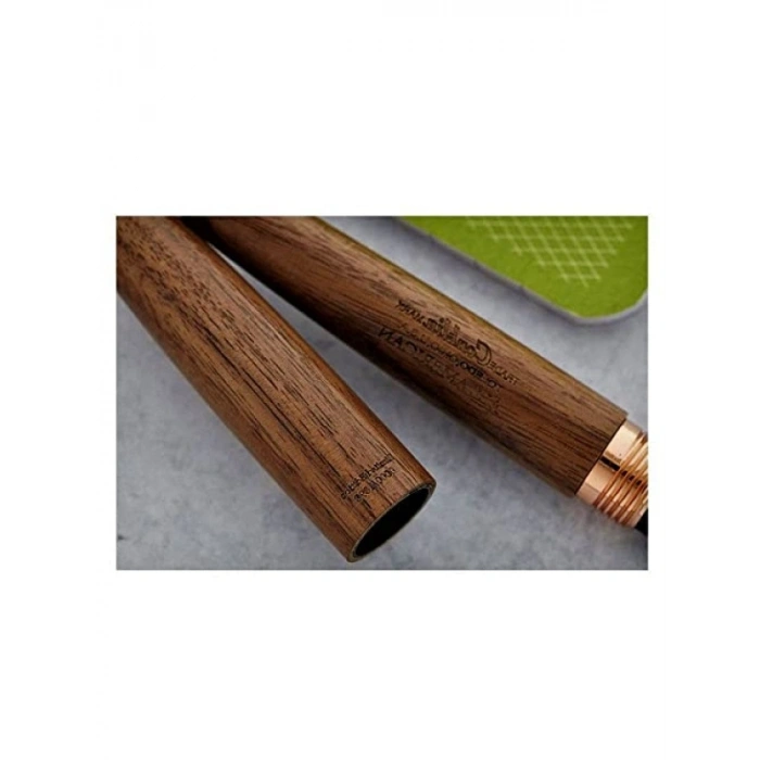 Ceviz Ağacından Üretilen Dolma Kalem, Pembe Altın Detay
