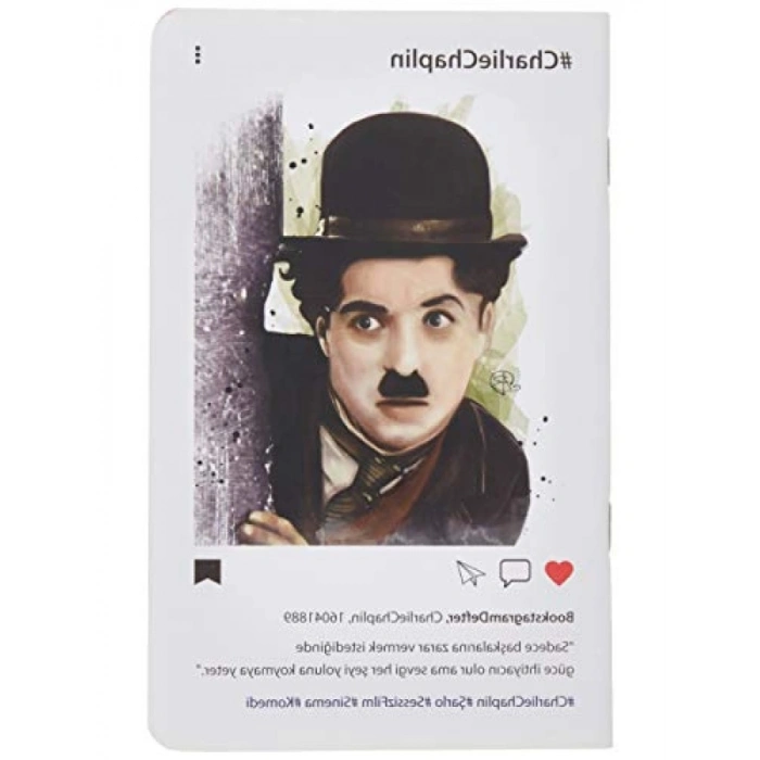 Charlie Chaplin Temalı Not Defteri