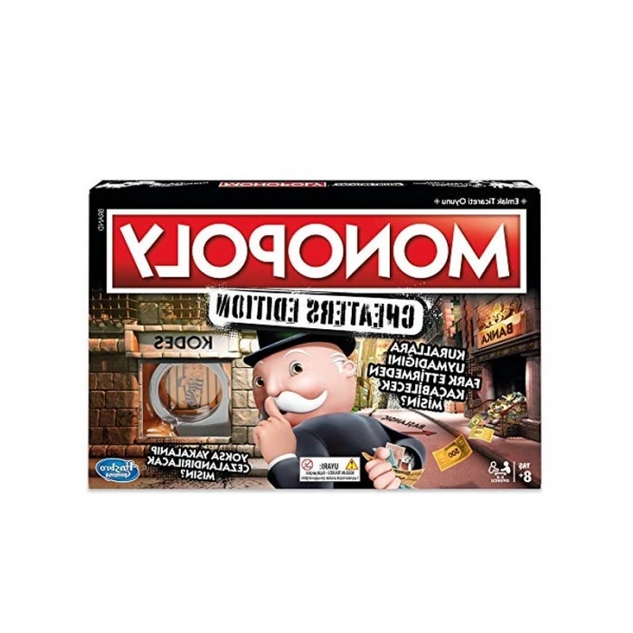 Cheaters Edition Monopoly Kutu Oyunu, 8 Yaş ve Üstü İçin Eğlenceli Oyun