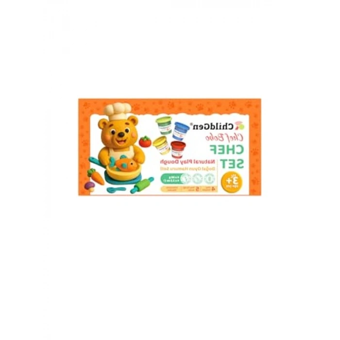 ChildGen Doğal Oyun Hamuru Sevimli Patiler - Chef Set