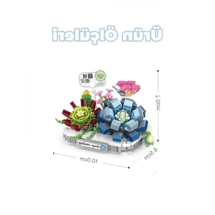 Çiçek Buketi Figürü, LOZ Micro Block Serisi, 370 Parça