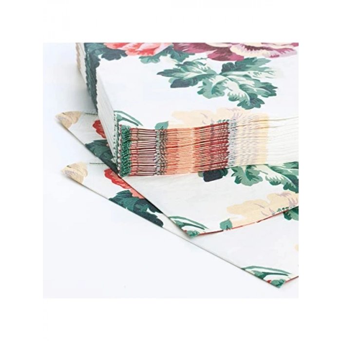 Çiçek Desenli 3 Katlı Kağıt Peçete, 33 x 33 cm