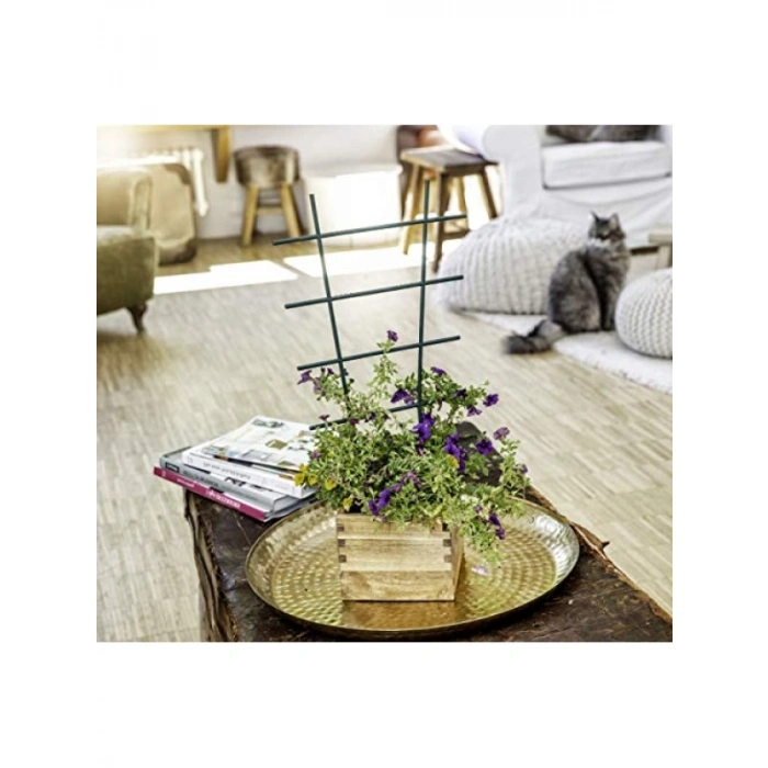 Çiçek Desteği - Sarmaşık Kafesi, Plastik, Düz, Yeşil