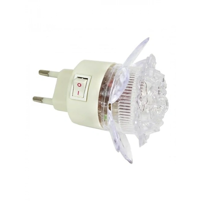 Çiçek Şekilli Gece Lambası, Anahtarlı LED