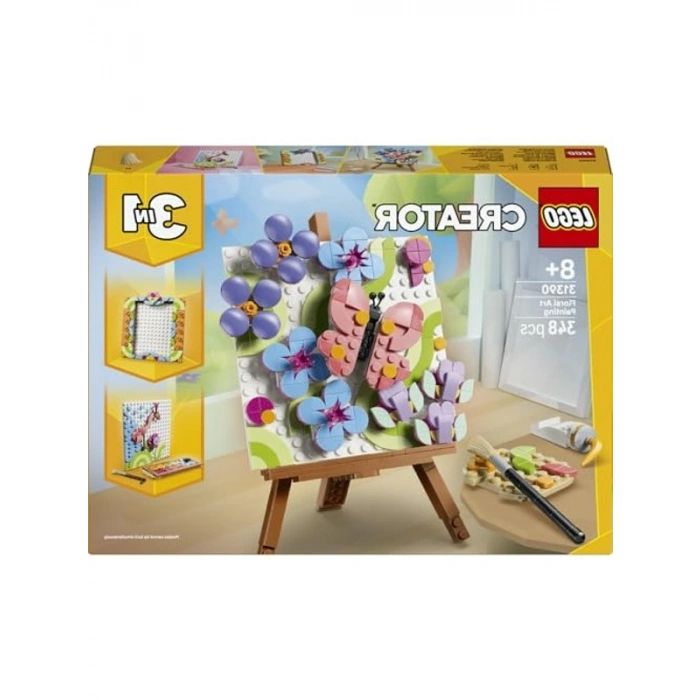 Çiçekli Tablo Yapım Seti ile Resim ve Çerçeve Detayları (348 Parça)