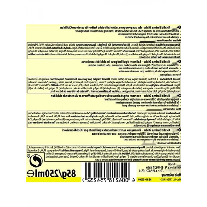 Cichlid Şam Balığı Yemi 250 ml/85 Gr