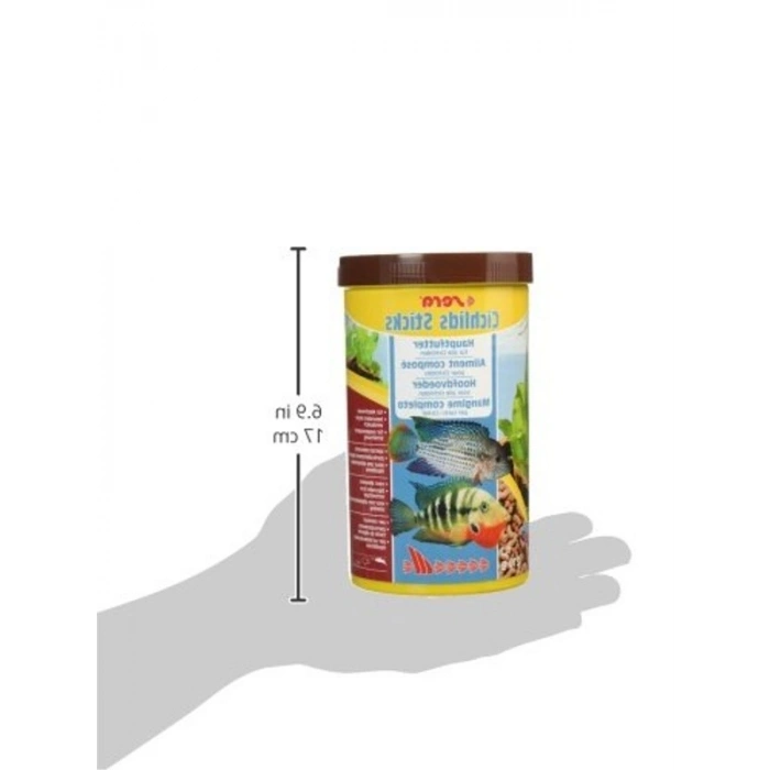 Cichlid Sticks Balık Yemi, 1000ml (210gr) Paket