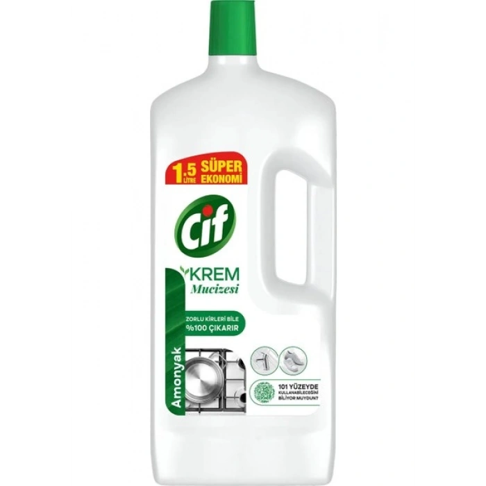 Cif Krem Mucize Yüzey Temizleyici Amonyak 1500 ml