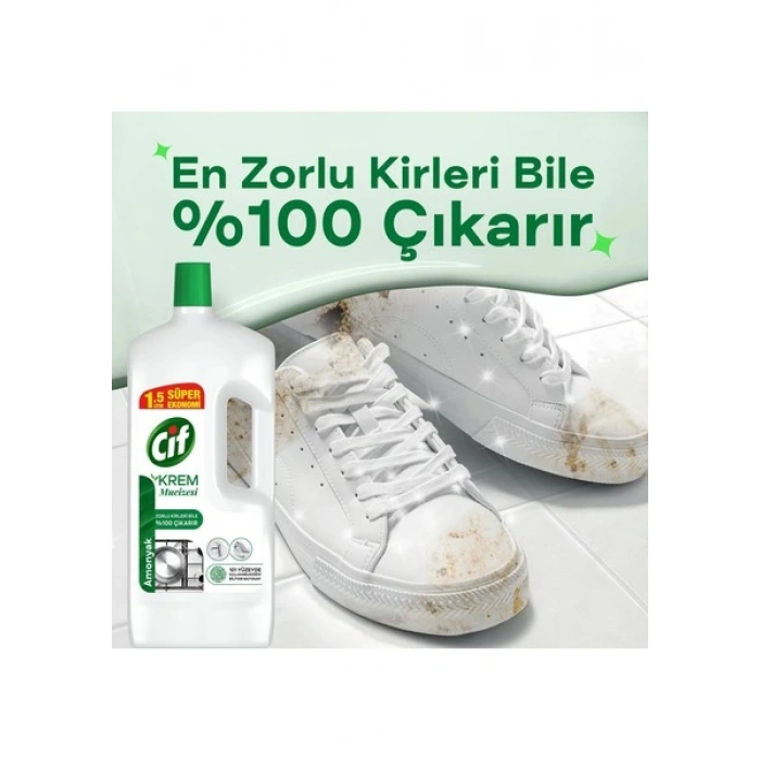 Cif Krem Mucize Yüzey Temizleyici Amonyak 1500 ml