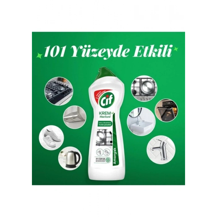 Cif Krem Mucize Yüzey Temizleyici Amonyak 750 ml