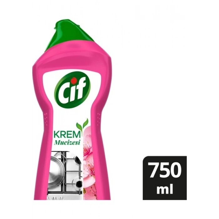 Cif Krem Mucizesi Sakura Parfümlü Yüzey Temizleyici 750 ml