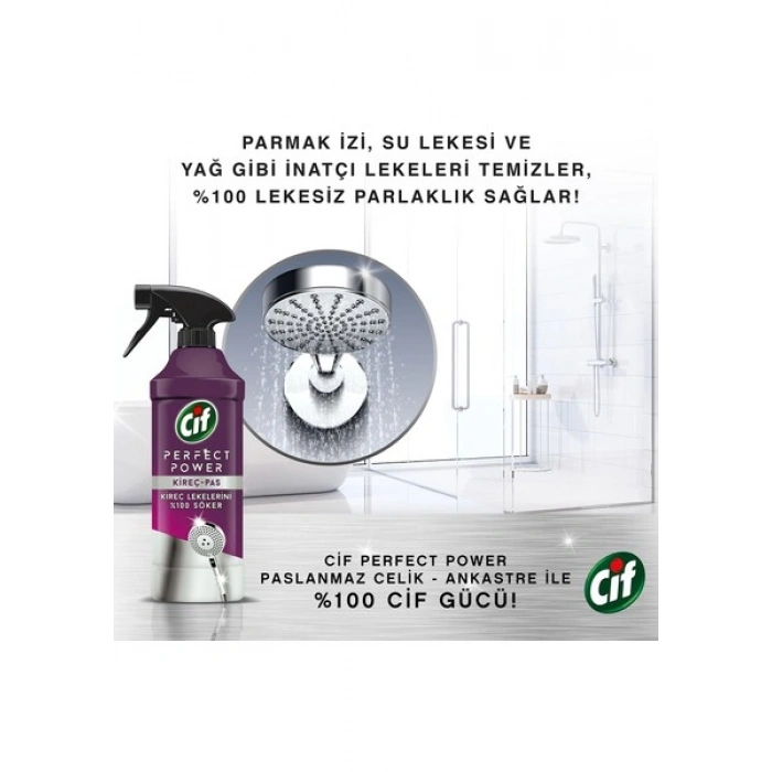 Cif Perfect Power Kireç Ve Pas Sprey Temizleyici 435 ml