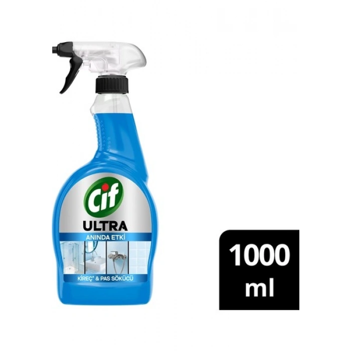 Cif Ultra Sprey Kireç ve Pas Sökücü 1000 ml