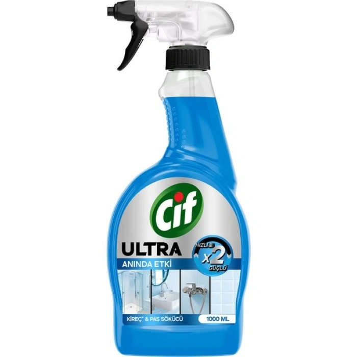 Cif Ultra Sprey Kireç ve Pas Sökücü 1000 ml