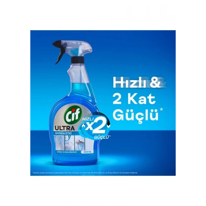 Cif Ultra Sprey Kireç ve Pas Sökücü 1000 ml