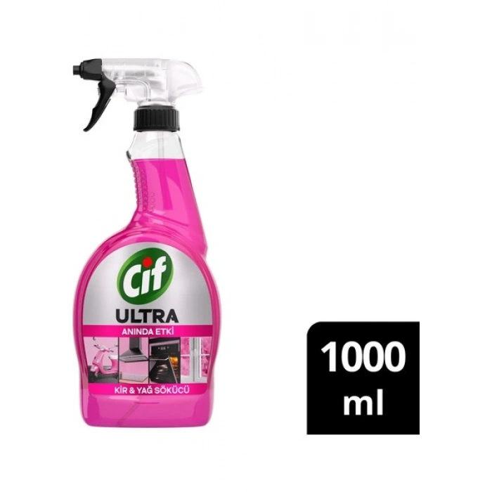 Cif Ultra Sprey Sakura Parfümlü Kir ve Yağ Sökücü 1000 ml