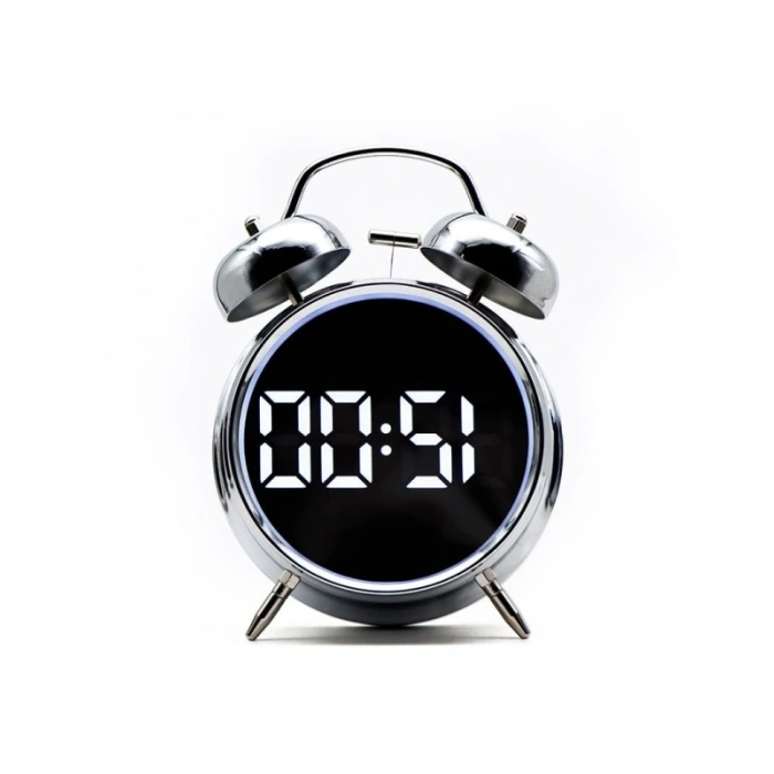 Çift Alarm Fonksiyonlu LED Ekranlı Masa Saati