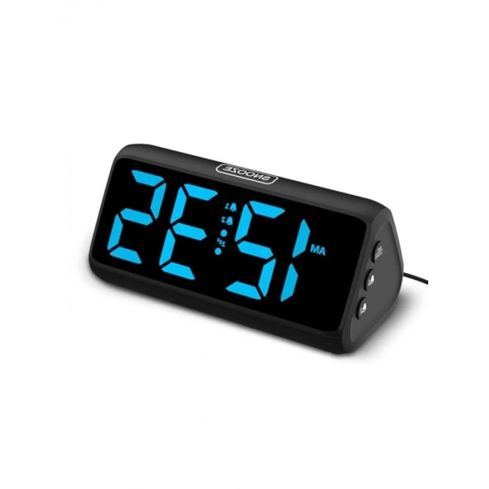 Çift alarm fonksiyonlu yüksek sesli çalar saat, LED ekran