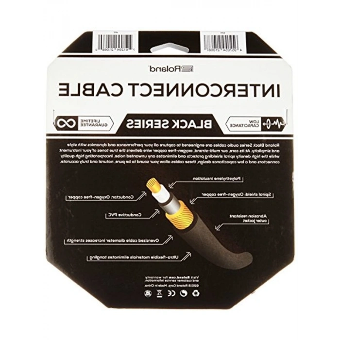 Çift Bağlantı Kablosu, 3 m Uzunlukta RCA ve 6,3 mm Jak ile