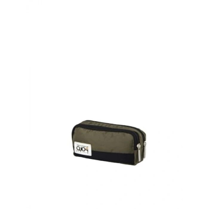 Çift Bölmeli Yeşil Kalemlik - Unisex Çocuk