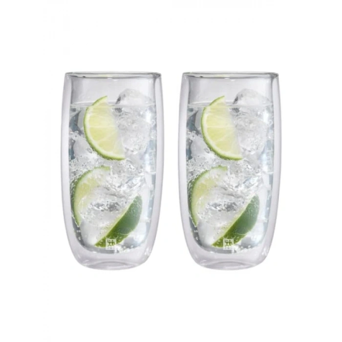 Çift Camlı 2li Soğuk İçecek Bardağı Seti, 474 ml