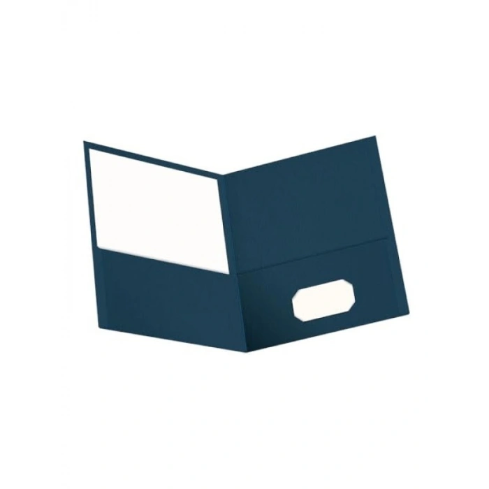 Çift Cepli Dosya, Mektup Boyutu, 25 Adet Koyu Mavi