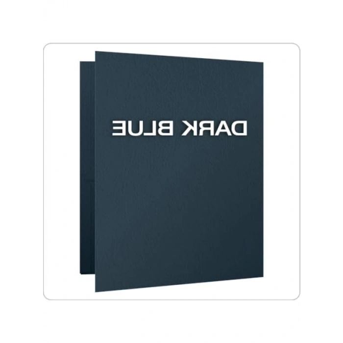 Çift Cepli Dosya, Mektup Boyutu, 25 Adet Koyu Mavi