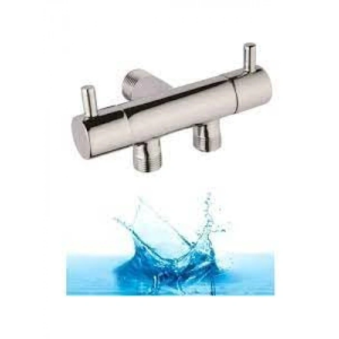 Çift Çıkışlı Duş Musluğu (1/2-1/2) Aç Kapa