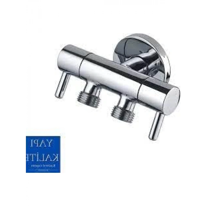 Çift Çıkışlı Duş Musluğu (1/2-1/2) Aç Kapa