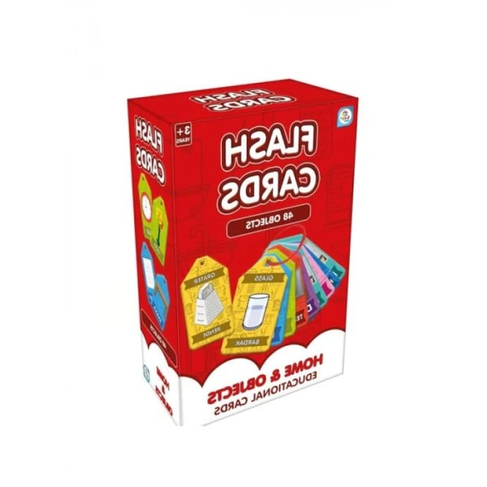 Çift Dilli Eğitim Kart Seti, 48 Parça Türkçe-İngilizce, 3+ Yaş