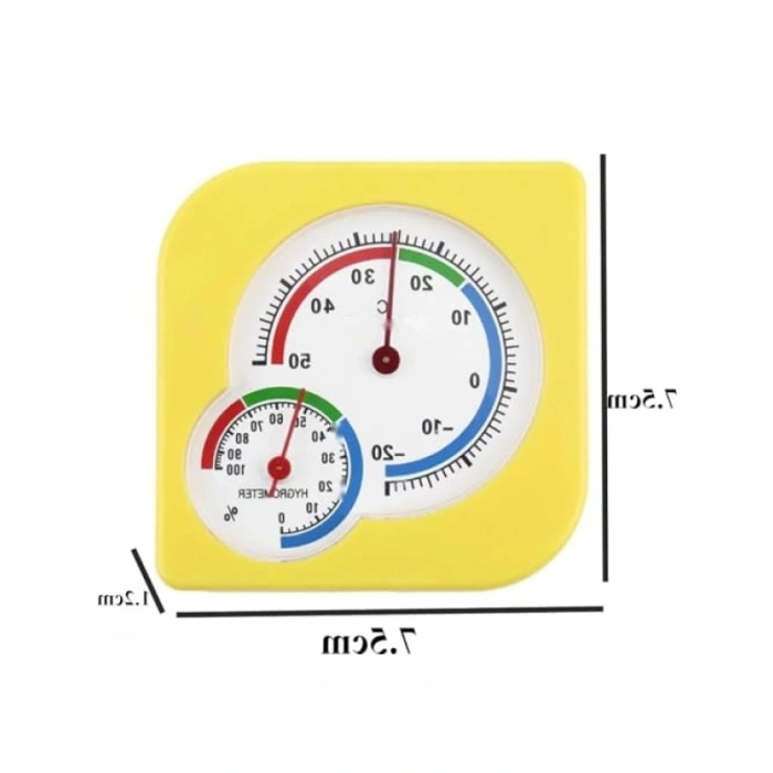 Çift Fonksiyonlu Analog Sıcaklık ve Nem Ölçer Termometre