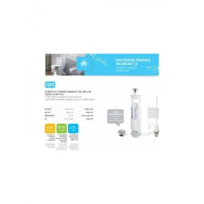 Çift Kademeli Klozet Rezervuar İç Takım (3/6 Litre)