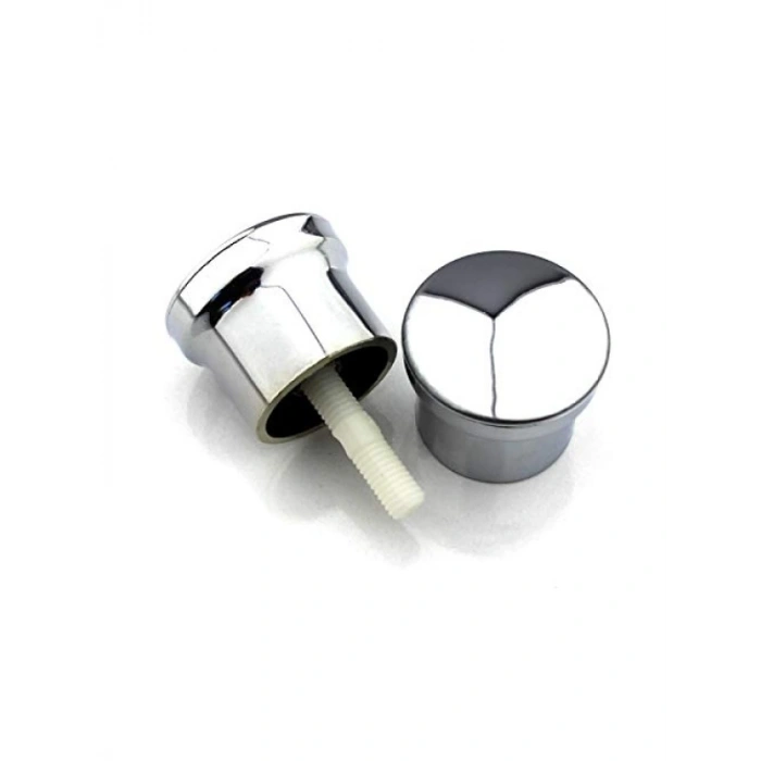 Çift Kapaklı Krom Duşakabin Kulp Seti, 2 İç 2 Dış