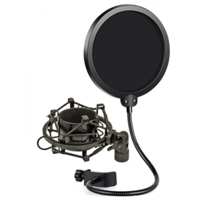 Çift Katmanlı Pop Filtre ve Shock Mount Seti