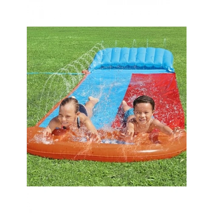 Çift Kaydıraklı Plastikten Kaydırak Seti, 488 cm