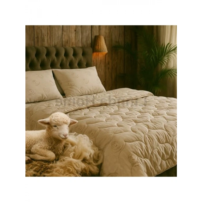 Çift Kişilik %100 Merinos Kuzu Yünü Yorgan