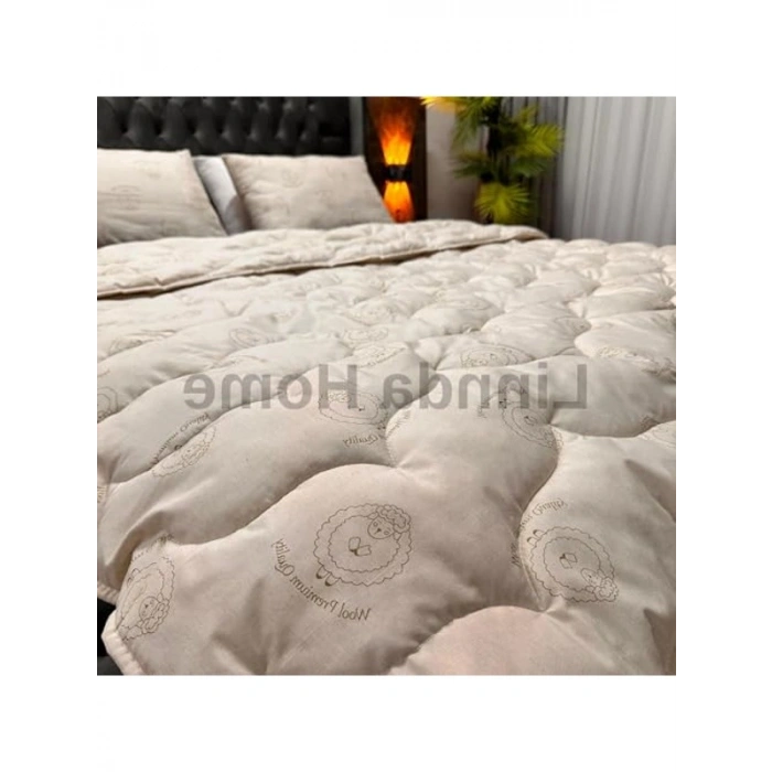 Çift Kişilik %100 Merinos Kuzu Yünü Yorgan