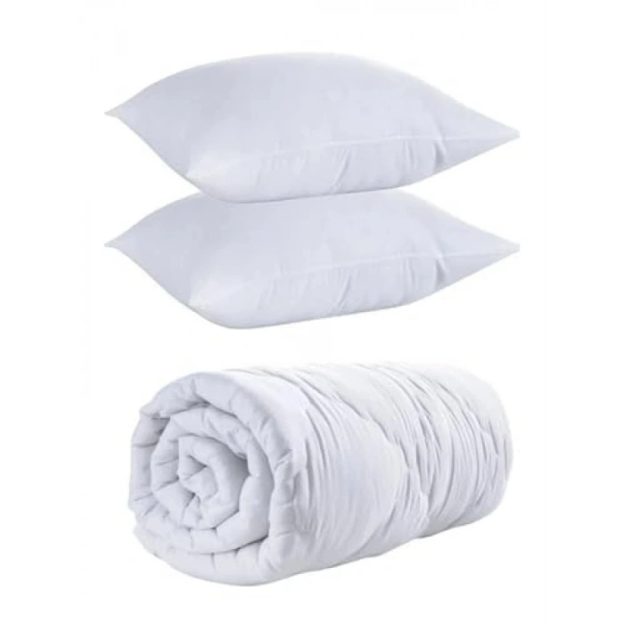 Çift Kişilik Silikon Yorgan ve Mikrofiber Yastık Seti