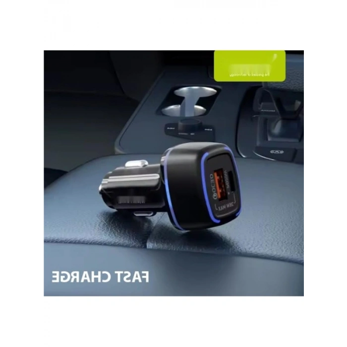 Çift Portlu Araç Şarj Adaptörü, LED Işıklı ve Hızlı Şarj Özellikli