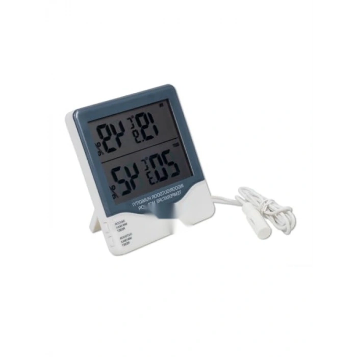 Çift Sensörlü Dijital Sıcaklık ve Nem Ölçer, Max Min Hafızalı