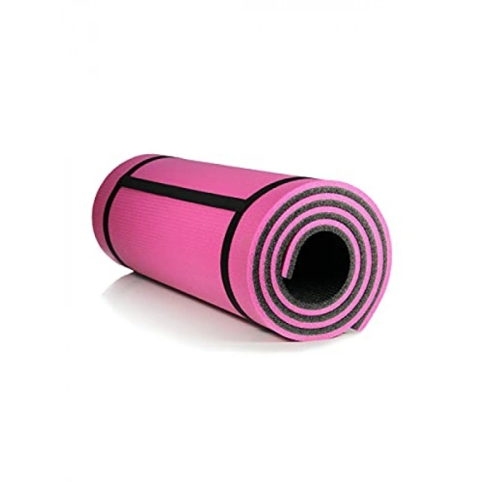 Çift Taraflı 10 Mm Kalınlığında Pembe Pilates Matı (180x60 cm)