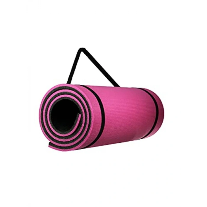 Çift Taraflı 10 Mm Kalınlığında Pembe Pilates Matı (180x60 cm)