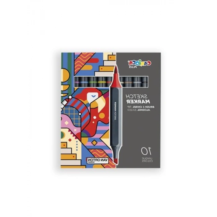 Çift Taraflı 10 Renkli Çizim Kalemi Seti