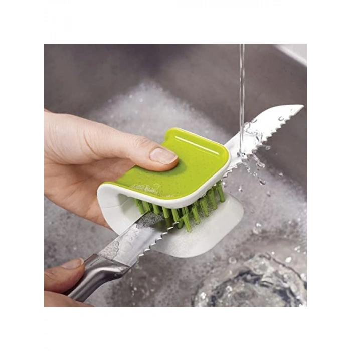 Çift Taraflı Bıçak Temizleme Fırçası, Yeşil