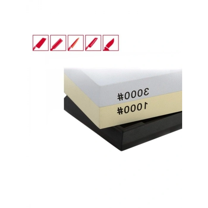 Çift Taraflı Bileme Taşı, 1000/3000 Kum ile Keskinleştirme