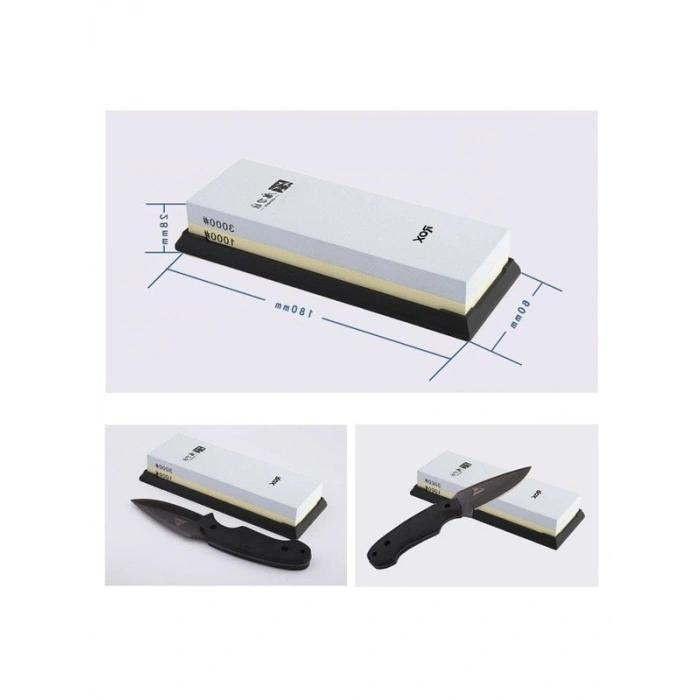 Çift Taraflı Bileme Taşı, 1000/3000 Kum ile Keskinleştirme