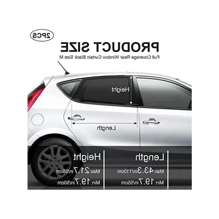 Çift Taraflı Cam Güneşliği Seti (2 Paket)