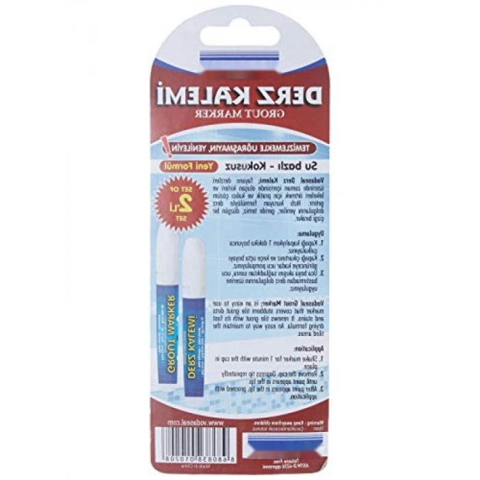 Çift Taraflı Derz Kalemi - Beyaz, Dayanıklı